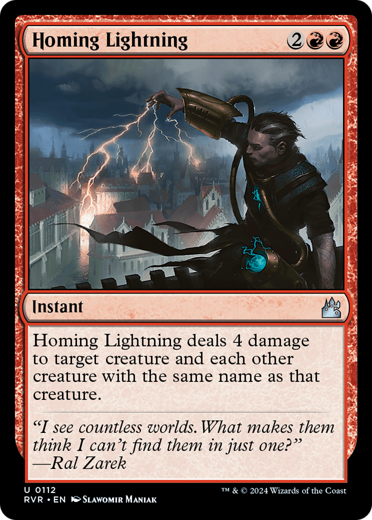 Homing Lightning [Ravnica Remastered] | Mega City Incorporated