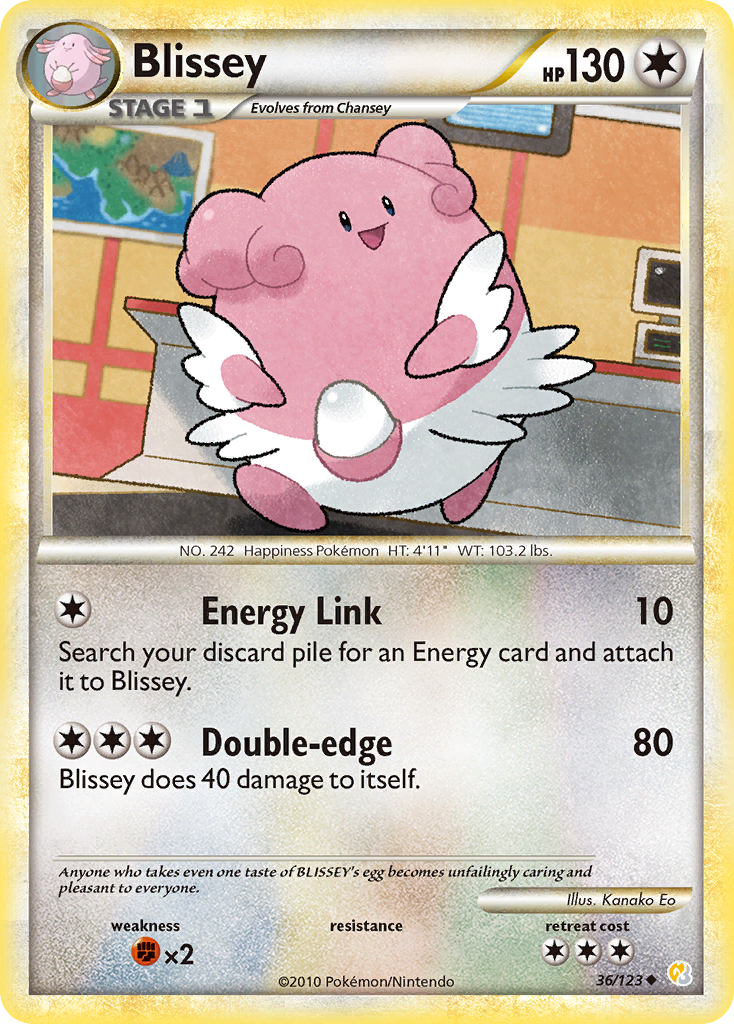 Blissey (36/123) [HeartGold & SoulSilver: Base Set] | Mega City Incorporated