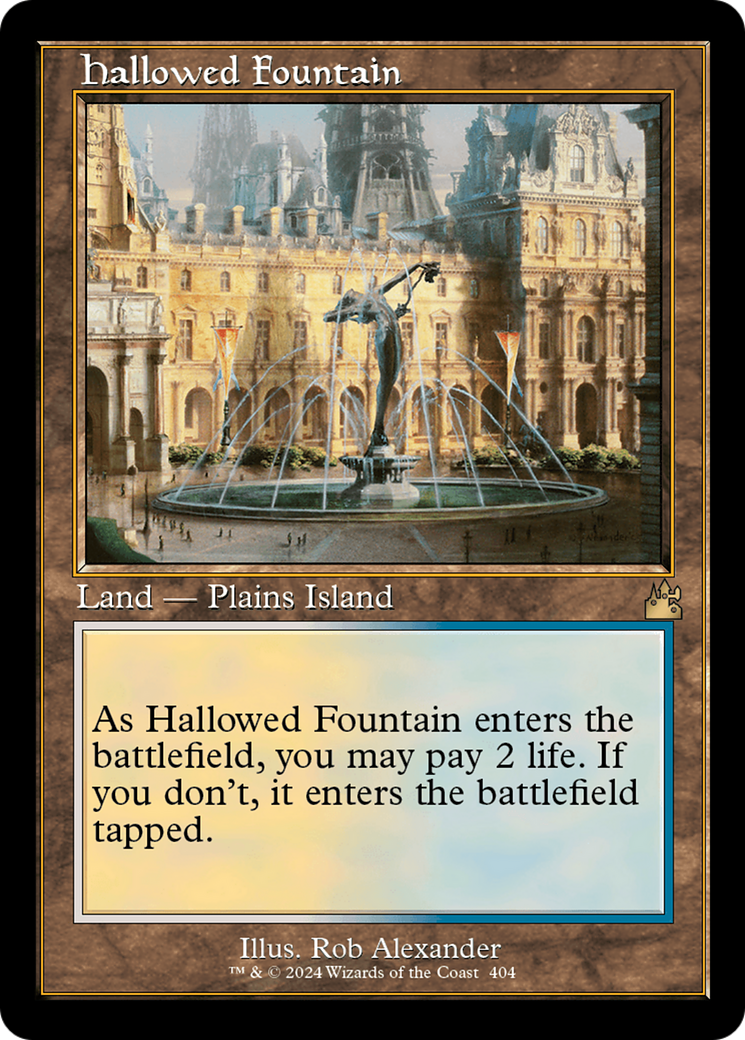 Hallowed Fountain (Retro) [Ravnica Remastered] | Mega City Incorporated