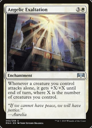 Angelic Exaltation [Ravnica Allegiance] | Mega City Incorporated