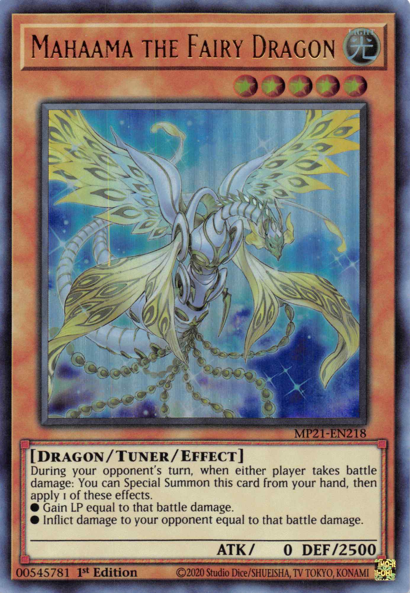 Mahaama the Fairy Dragon [MP21-EN218] Ultra Rare | Mega City Incorporated