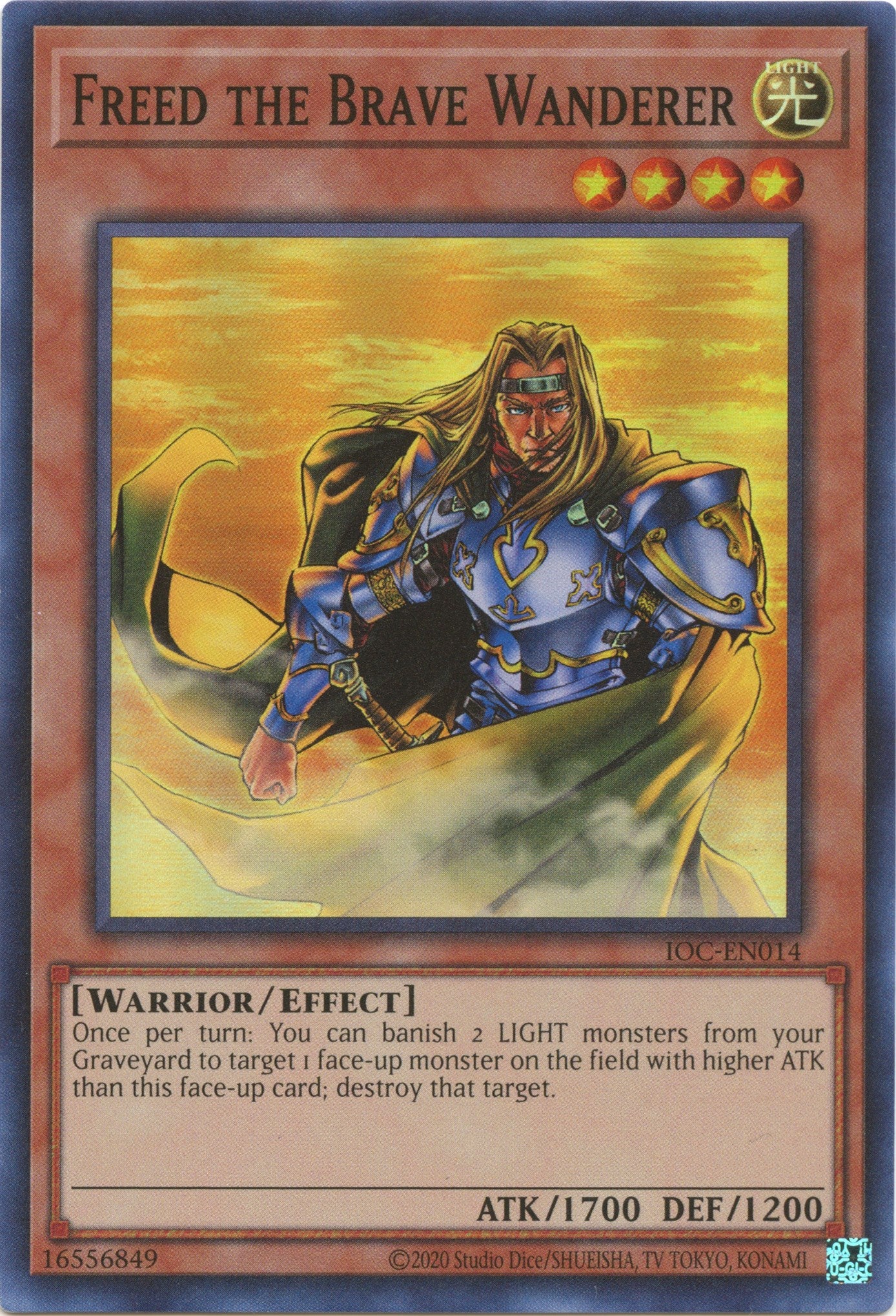 Freed the Brave Wanderer (25th Anniversary) [IOC-EN014] Super Rare | Mega City Incorporated