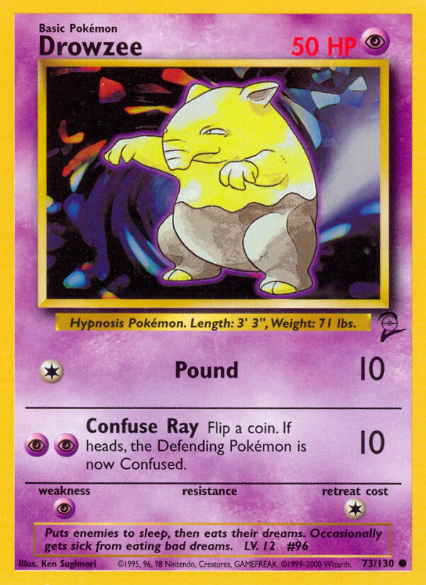 Drowzee (73/130) [Base Set 2] | Mega City Incorporated