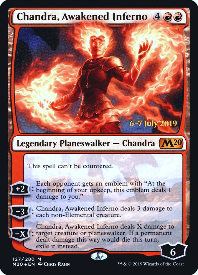 Chandra, Awakened Inferno  [Core Set 2020 Prerelease Promos] | Mega City Incorporated