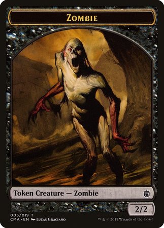 Zombie Token (005) [Commander Anthology Tokens] | Mega City Incorporated