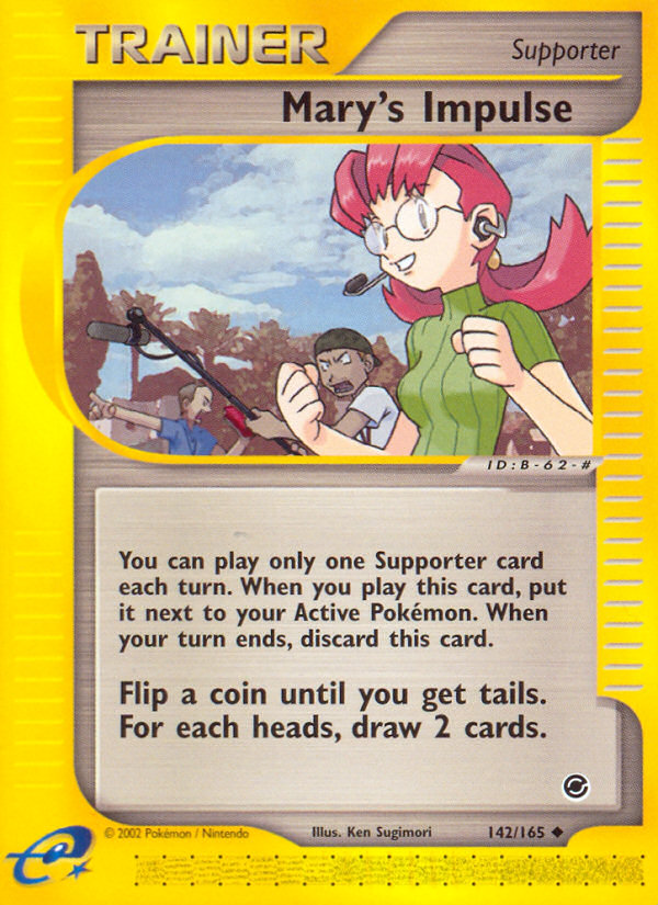 Mary's Impulse (142/165) [Expedition: Base Set] | Mega City Incorporated