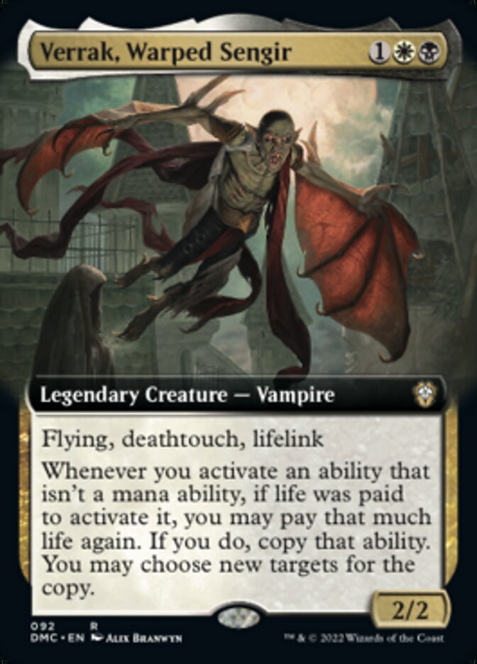 Verrak, Warped Sengir (Extended Art) [Dominaria United Commander] | Mega City Incorporated