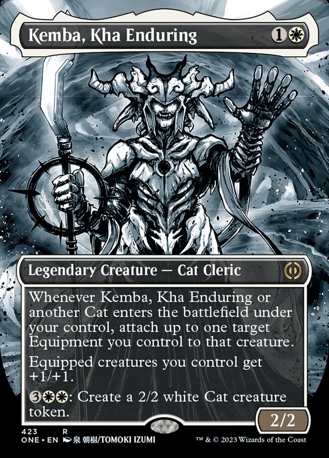 Kemba, Kha Enduring (Borderless Manga Step-and-Compleat Foil) [Phyrexia: All Will Be One] | Mega City Incorporated