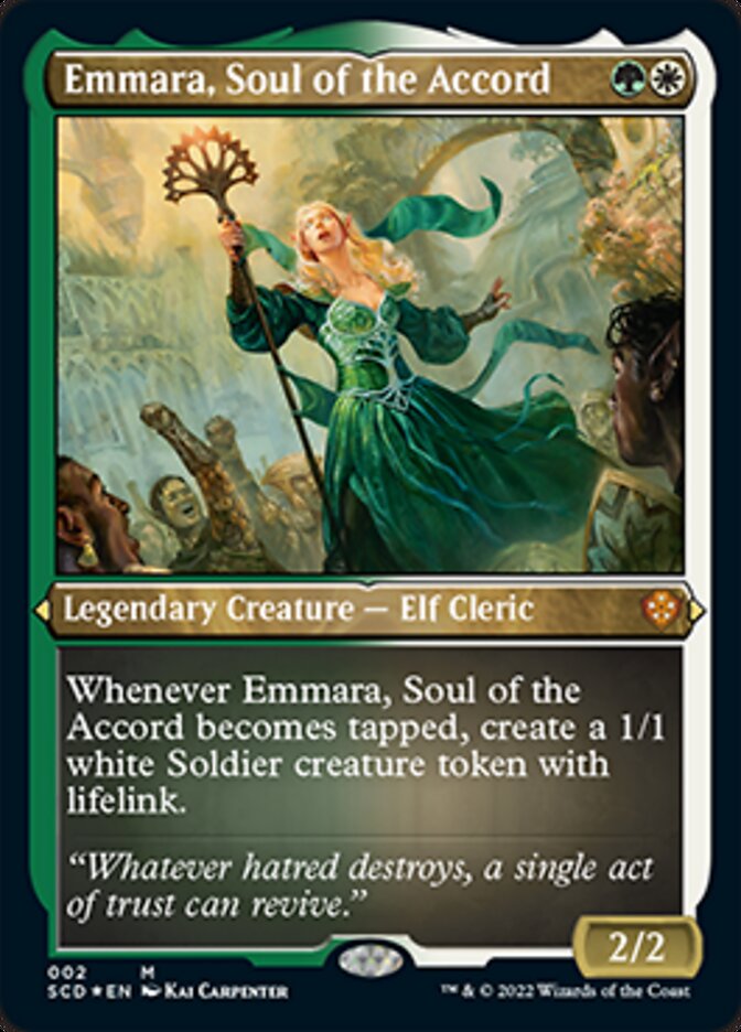 Emmara, Soul of the Accord (Foil Etched) [Starter Commander Decks] | Mega City Incorporated