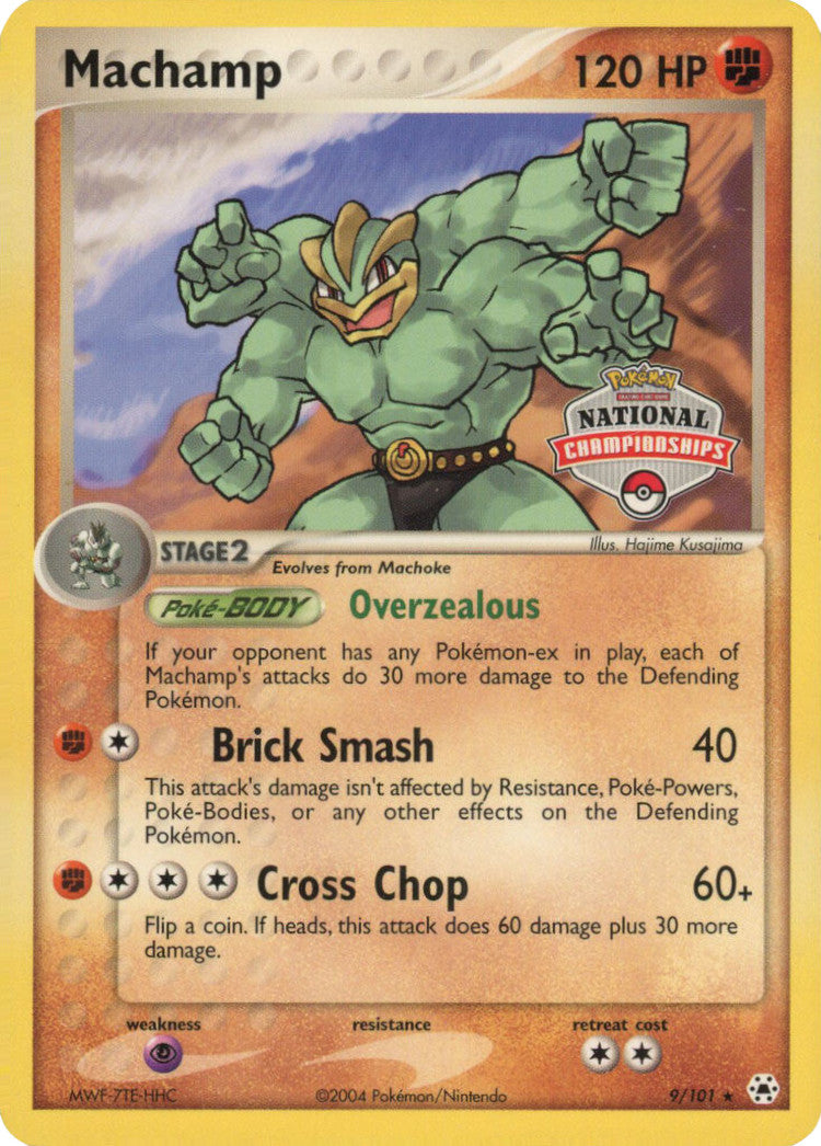 Machamp (9/101) (National Championships Promo) [EX: Hidden Legends] | Mega City Incorporated