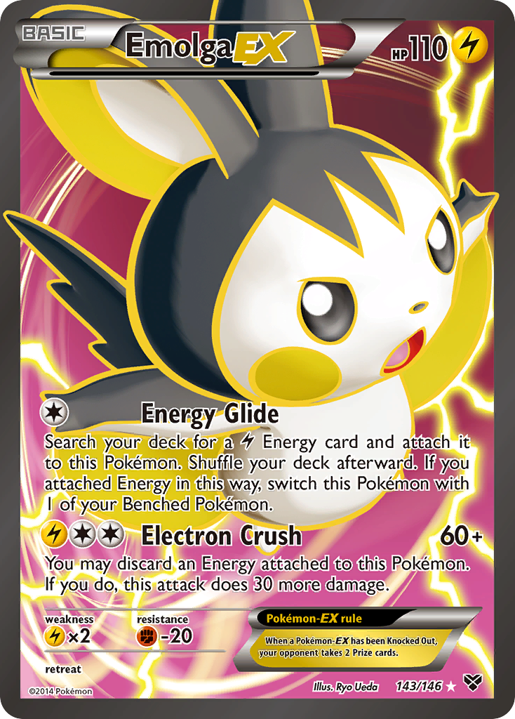 Emolga EX (143/146) [XY: Base Set] | Mega City Incorporated