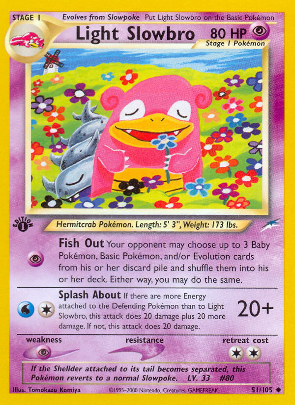 Light Slowbro (51/105) [Neo Destiny 1st Edition] | Mega City Incorporated