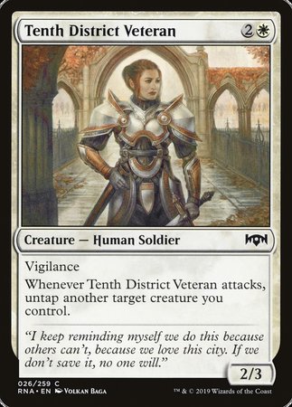 Tenth District Veteran [Ravnica Allegiance] | Mega City Incorporated