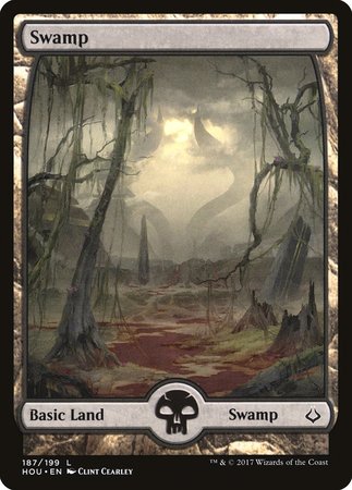 Swamp (187) - Full Art [Hour of Devastation] | Mega City Incorporated