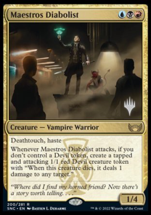 Maestros Diabolist (Promo Pack) [Streets of New Capenna Promos] | Mega City Incorporated