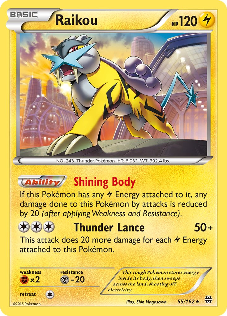 Raikou (55/162) (Cosmos Holo) (Blister Exclusive) [XY: BREAKthrough] | Mega City Incorporated