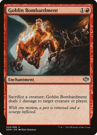 Goblin Bombardment [Duel Decks: Speed vs. Cunning] | Mega City Incorporated