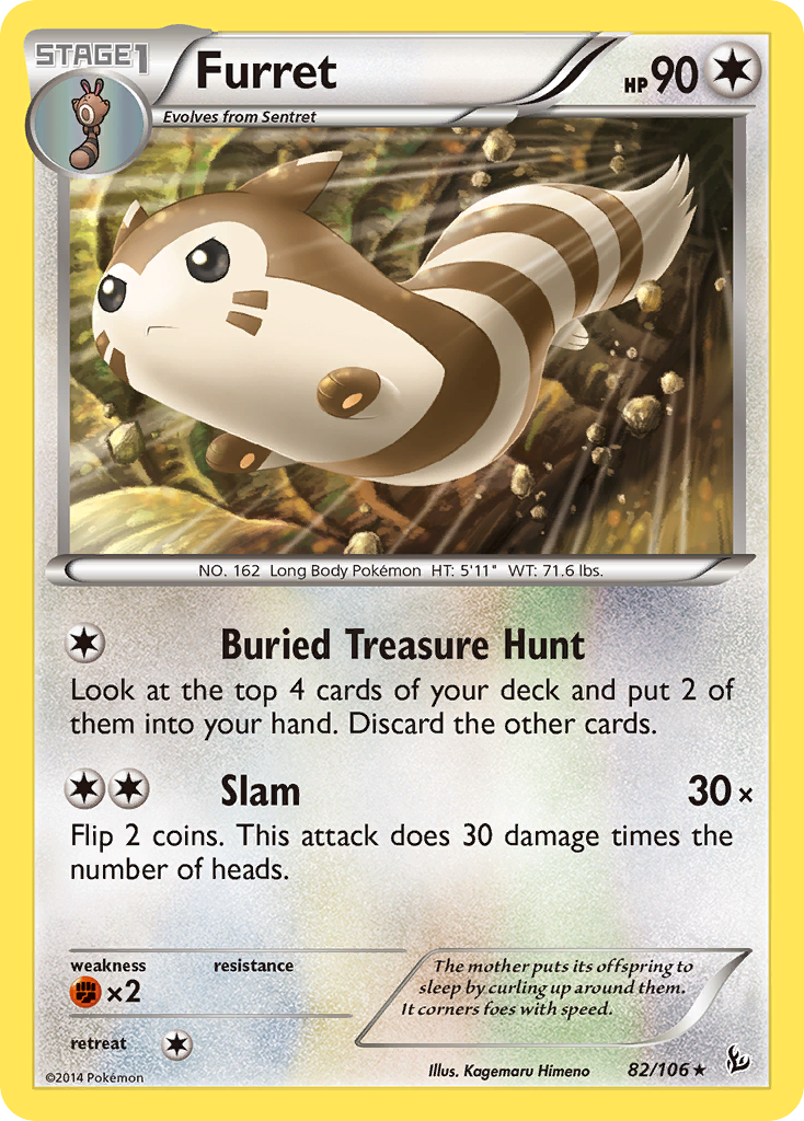 Furret (82/106) [XY: Flashfire] | Mega City Incorporated