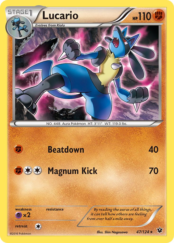 Lucario (47/124) [XY: Fates Collide] | Mega City Incorporated