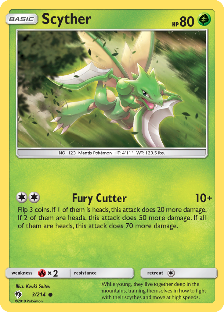 Scyther (3/214) [Sun & Moon: Lost Thunder] | Mega City Incorporated