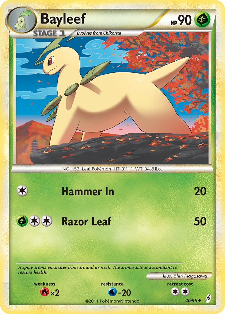 Bayleef (40/95) [HeartGold & SoulSilver: Call of Legends] | Mega City Incorporated