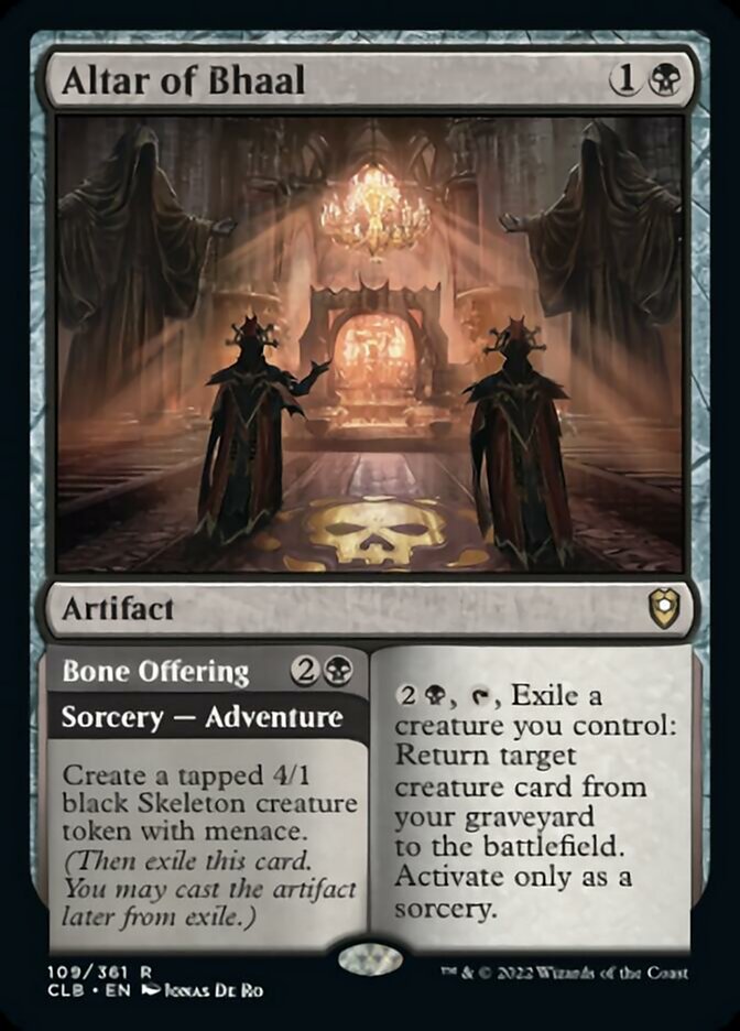 Altar of Bhaal // Bone Offering [Commander Legends: Battle for Baldur's Gate] | Mega City Incorporated