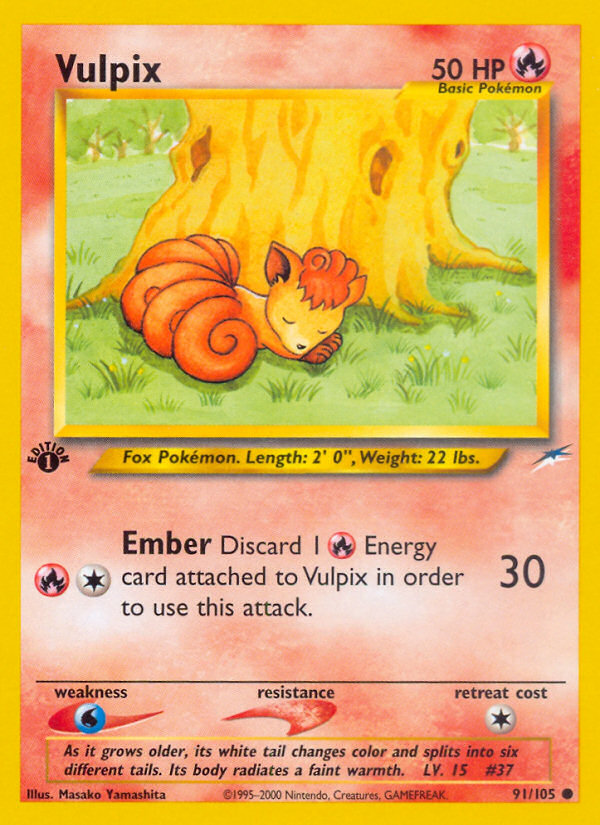 Vulpix (91/105) [Neo Destiny 1st Edition] | Mega City Incorporated