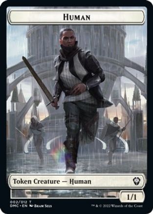 Human // Snake Double-sided Token [Dominaria United Commander Tokens] | Mega City Incorporated