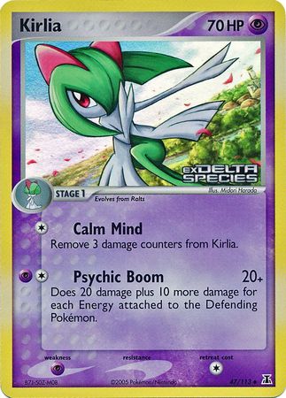 Kirlia (47/113) (Stamped) [EX: Delta Species] | Mega City Incorporated