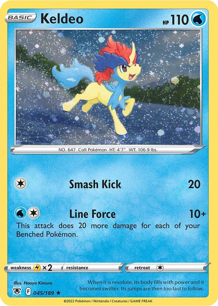 Keldeo (045/189) (Cosmos Holo) [Sword & Shield: Astral Radiance] | Mega City Incorporated