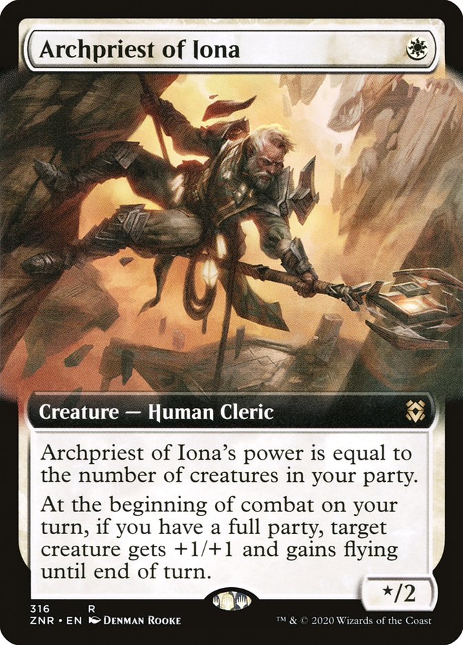 Archpriest of Iona (Extended Art) [Zendikar Rising] | Mega City Incorporated