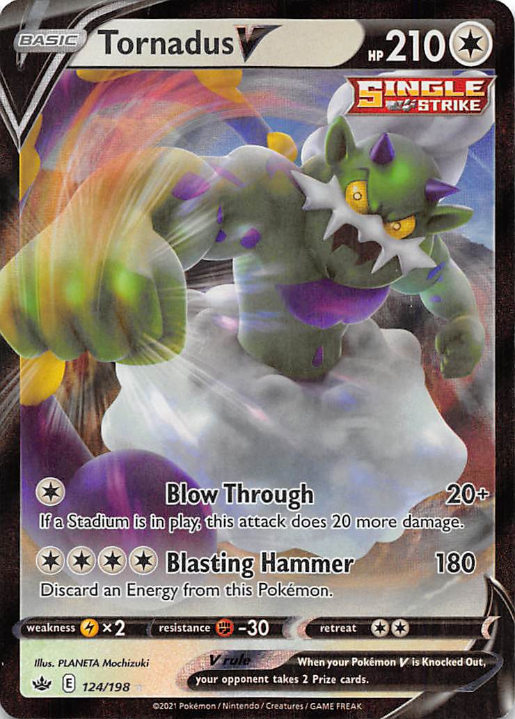 Tornadus V (124/198) [Sword & Shield: Chilling Reign] | Mega City Incorporated