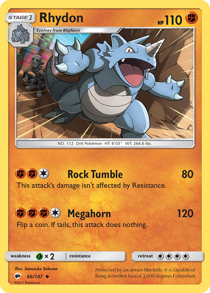 Rhydon (66/147) [Sun & Moon: Burning Shadows] | Mega City Incorporated