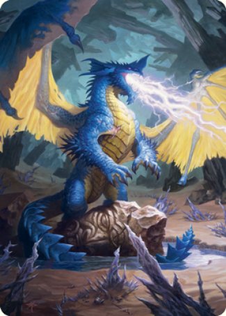 Blue Dragon Art Card [Dungeons & Dragons: Adventures in the Forgotten Realms Art Series] | Mega City Incorporated