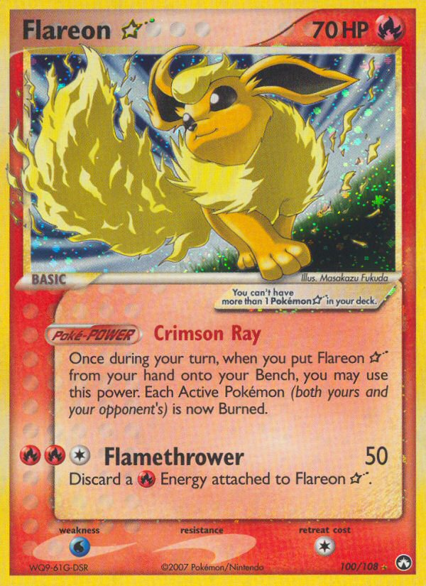 Flareon Star (100/108) [EX: Power Keepers] | Mega City Incorporated