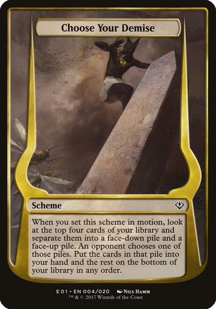 Choose Your Demise (Archenemy: Nicol Bolas) [Archenemy: Nicol Bolas Schemes] | Mega City Incorporated