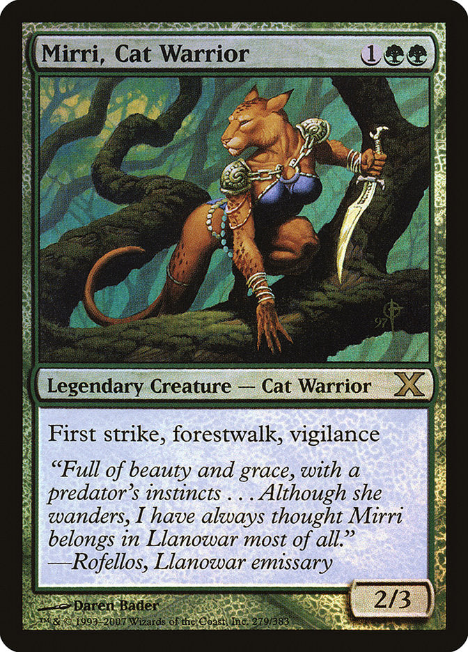 Mirri, Cat Warrior (Premium Foil) [Tenth Edition] | Mega City Incorporated