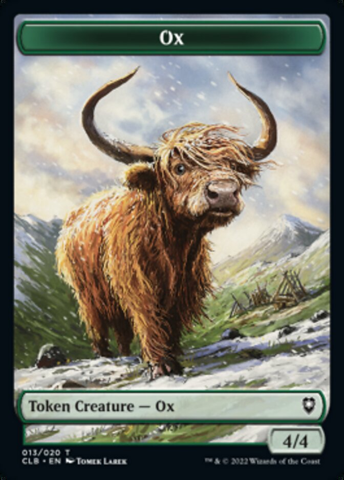 Ox Token [Commander Legends: Battle for Baldur's Gate Tokens] | Mega City Incorporated