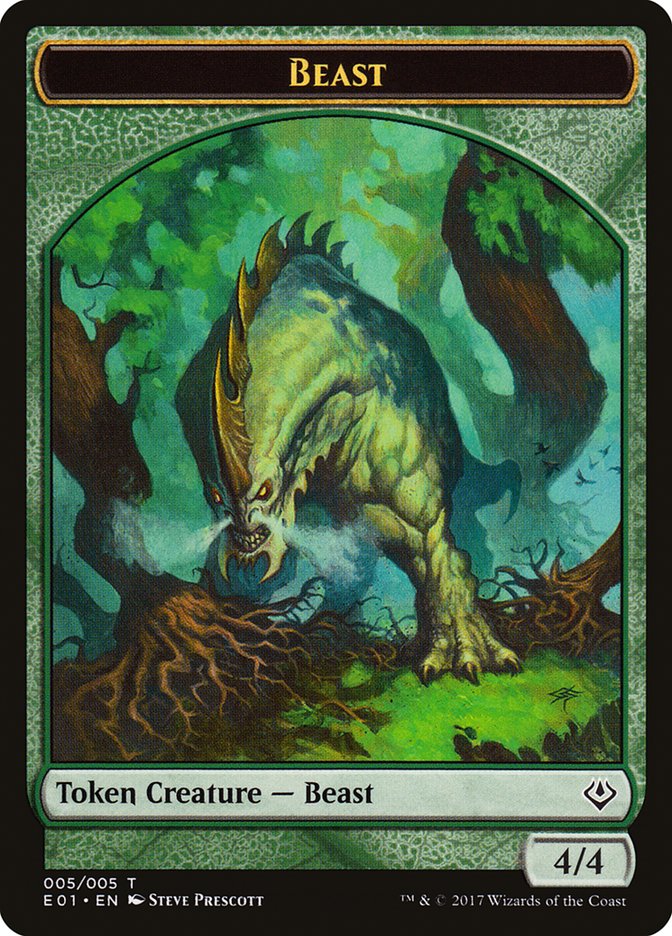 Beast (005/005) [Archenemy: Nicol Bolas Tokens] | Mega City Incorporated