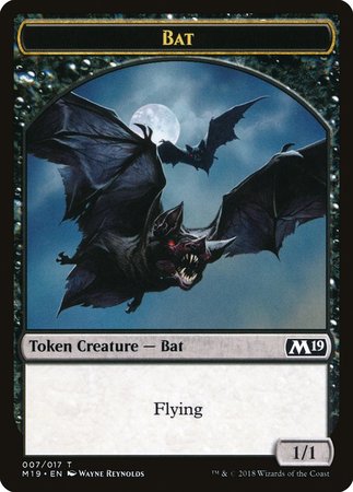 Bat Token [Core Set 2019 Tokens] | Mega City Incorporated