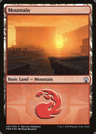 Mountain - Boros (A07) [GRN Ravnica Weekend] | Mega City Incorporated