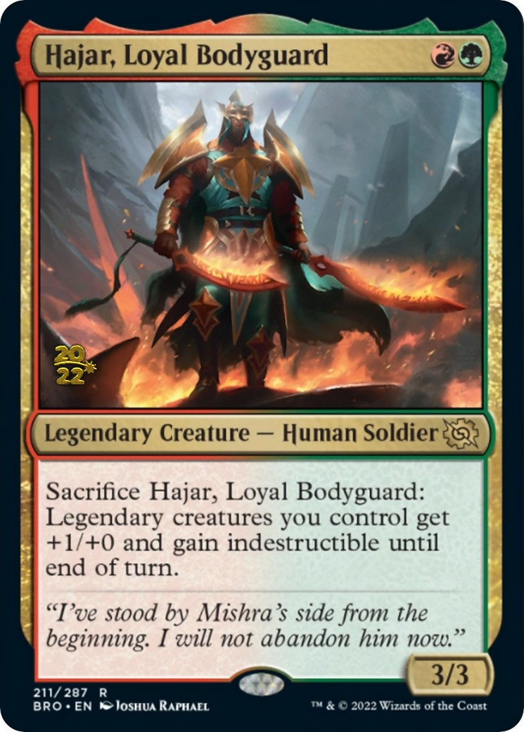 Hajar, Loyal Bodyguard [The Brothers' War: Prerelease Promos] | Mega City Incorporated