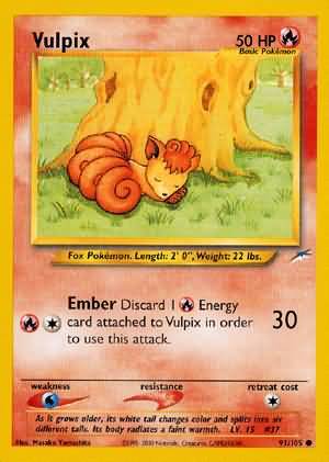 Vulpix (91/105) [Neo Destiny Unlimited] | Mega City Incorporated