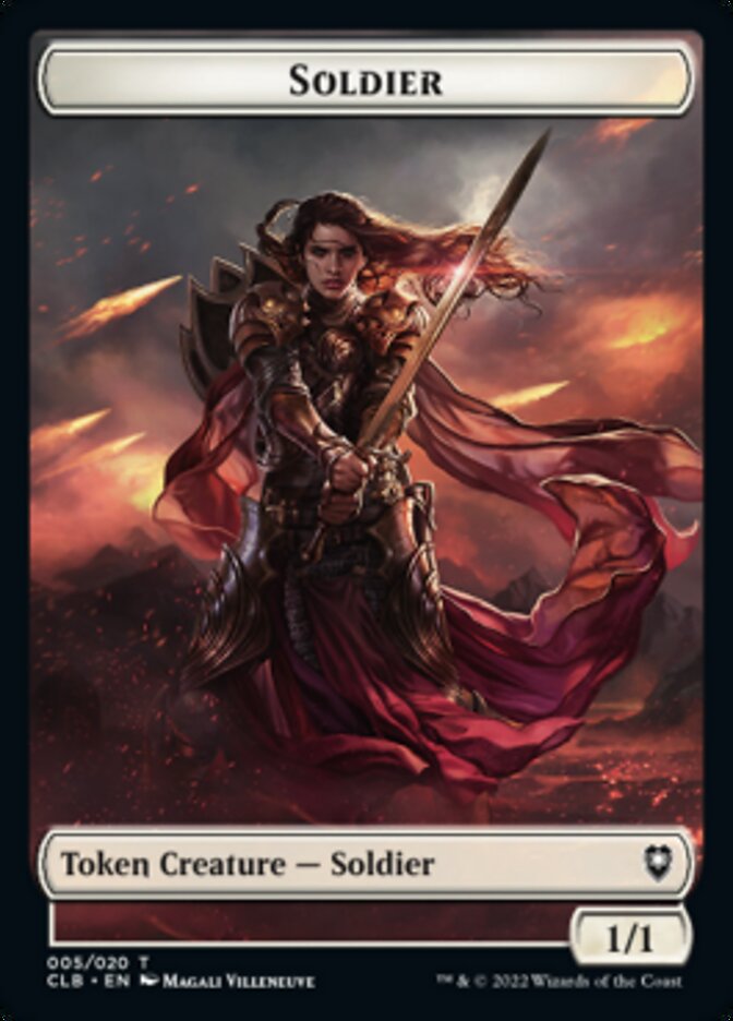 Treasure // Soldier Double-sided Token [Commander Legends: Battle for Baldur's Gate Tokens] | Mega City Incorporated