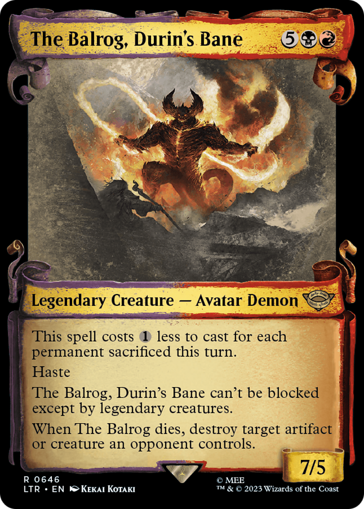 The Balrog, Durin's Bane [The Lord of the Rings: Tales of Middle-Earth Showcase Scrolls] | Mega City Incorporated