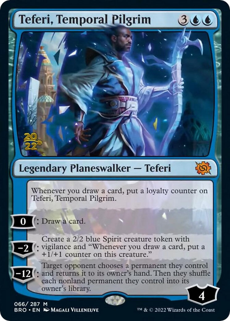 Teferi, Temporal Pilgrim [The Brothers' War: Prerelease Promos] | Mega City Incorporated