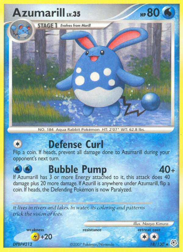 Azumarill (18/130) [Diamond & Pearl: Base Set] | Mega City Incorporated