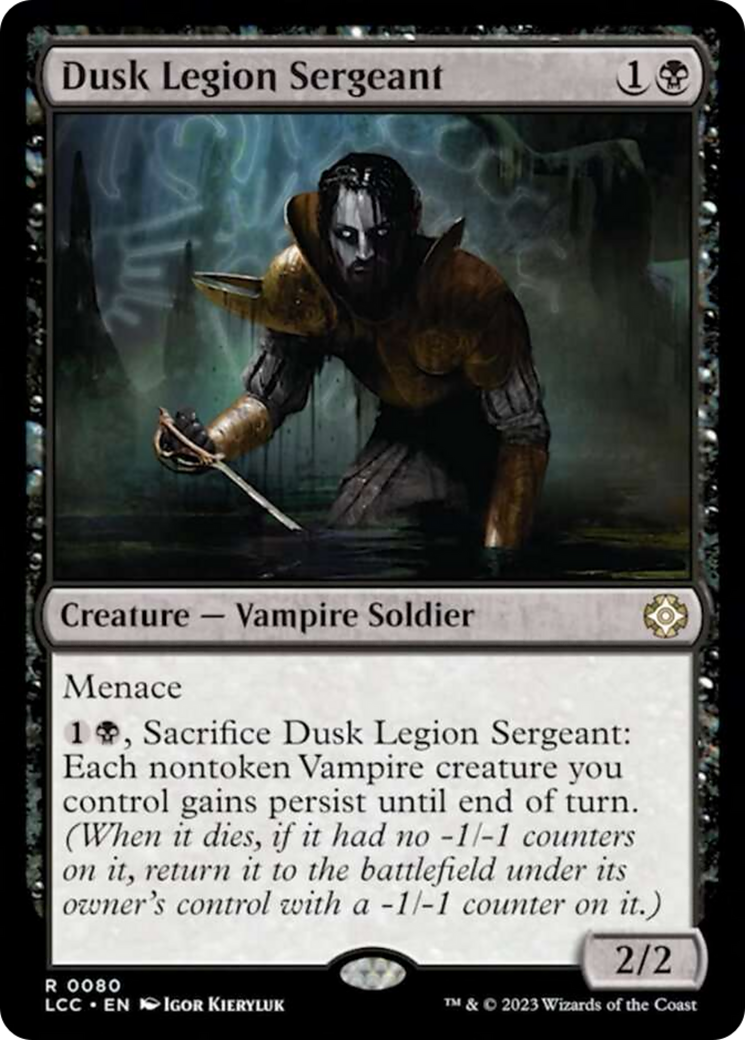 Dusk Legion Sergeant [The Lost Caverns of Ixalan Commander] | Mega City Incorporated