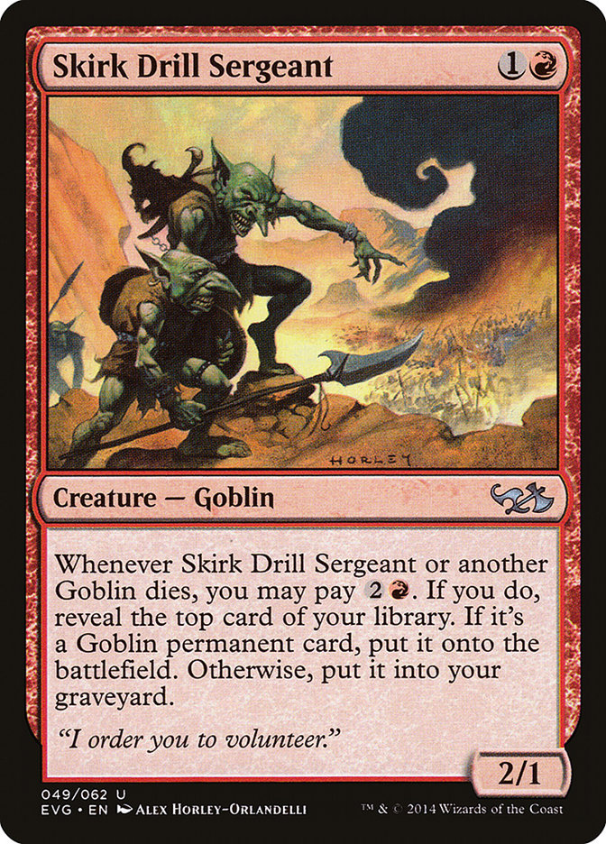 Skirk Drill Sergeant (Elves vs. Goblins) [Duel Decks Anthology] | Mega City Incorporated