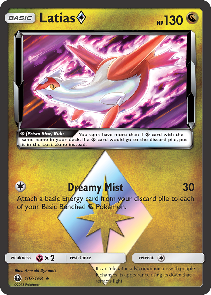 Latias (107/168) (Prism Star) [Sun & Moon: Celestial Storm] | Mega City Incorporated